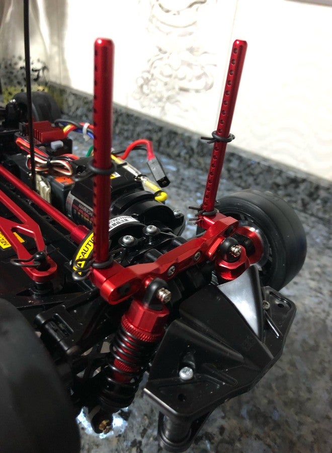 GTBRacing TT-02 Metal Front Rear Body Holder Kit for TT02 Upgrade Part (Red) - Image 2